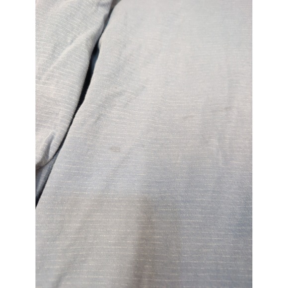 Athleta Sundown Alliance Hoodie Blue Ribbed V-Neck Pullover XL - Picture 3 of 9